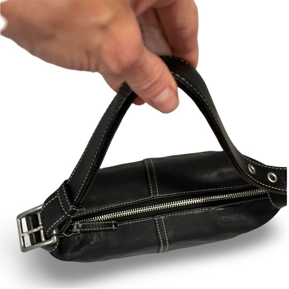 Coach Soho Black Leather Legacy Convertible Demi Hobo Shoulder Bag - Picture 6 of 9